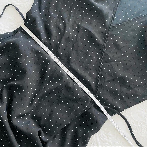 NWOT Lulu’s Farah Black Print Midi Wrap Dress Small - Picture 6 of 8